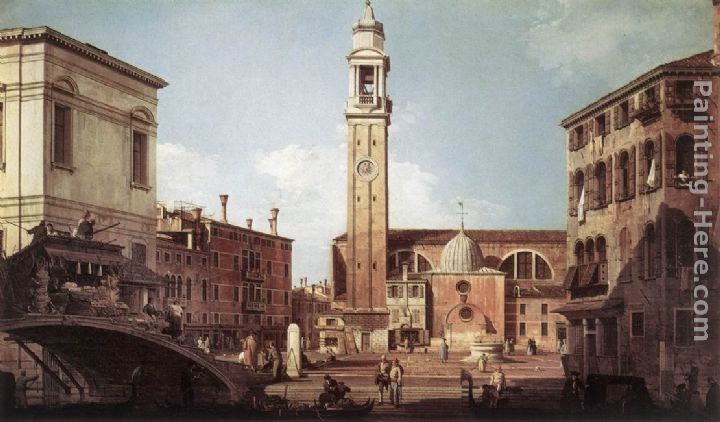 Canaletto View of Campo Santi Apostoli